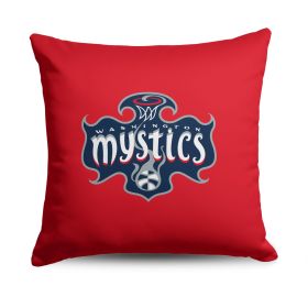 Washington Mystics WNBA Double Down Throw Pillow 18 x 18 inches