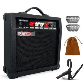 5 Core Guitar Amp 20W Electric Portable Mini Amplifier w Built in 6.5" Speaker Aux Headphone Jack
