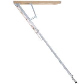VEVOR Attic Ladder Foldable, 350-pound Capacity, 22.5" x 63", Multi-Purpose Aluminium Extension, Lightweight and Portable