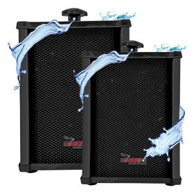 5 CORE Outdoor Speakers Pair Stereo in Wall Speaker 100W Peak Passive Mount Wired Waterproof Patio House Garage Indoor Exterior Audio System Bocinas p