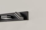 Modern Black LED Vanity Light, 5-Lights Wall Sconce for Bathroom and Mirror, Sleek Minimalist Design, Energy-Efficient, Easy to Install
