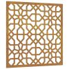 Patio Wall Decoration 21.7"x21.7" Corten Steel Moorish Design