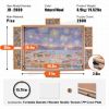 2000 puzzle boards, with 6 drawers and LIDS, 40.2 "x29.4" rotating wooden puzzle platform, adult portable puzzle accessories