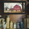 "Antique Barn" By Billy Jacobs, Printed Wall Art, Ready To Hang Framed Poster, Black Frame