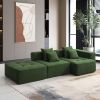 105.5''L Shaped Modular Sectional Sofa,Wide and Deep Seat,Minimalist Wrinkle-resistant Corduroy Couch,Full Compressed Cloud Couch for Living Room