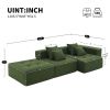 105.5''L Shaped Modular Sectional Sofa,Wide and Deep Seat,Minimalist Wrinkle-resistant Corduroy Couch,Full Compressed Cloud Couch for Living Room