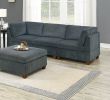 Living Room Furniture Grey Chenille Modular Sofa Set 6pc Set Sofa Loveseat Modern Couch 4x Corner Wedge 1x Armless Chairs and 1x Ottoman Plywood