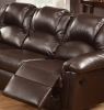 Motion Loveseat 1pc Couch Living Room Furniture Brown Bonded Leather