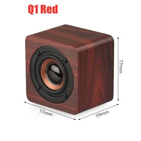 Soundbar Bluetooth Speaker Music Acoustic System 20W HIFI Stereo Music Surround LED Display Outdoor Speaker With FM Radio (Color: Q1 Red)